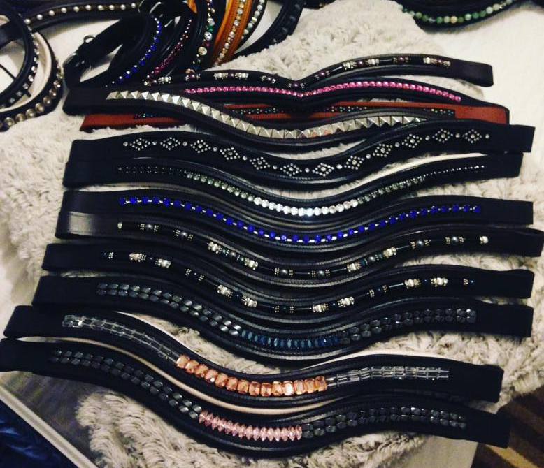 All of our browbands are high quality, soft supple leather. We will then work together to customize your browband to your desire.