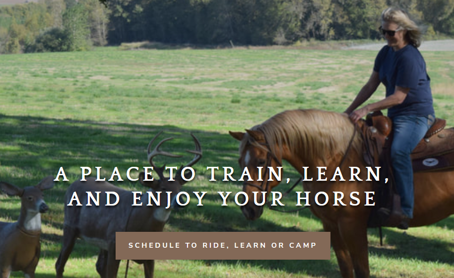 We offer a unique trail horse training facility for horsemen to practice their horses on obstacles in a natural environment. 80 acres, trails, 200  obstacles and scenarios-everything you need to instill trust and obedience in your horse. Ride on your own.